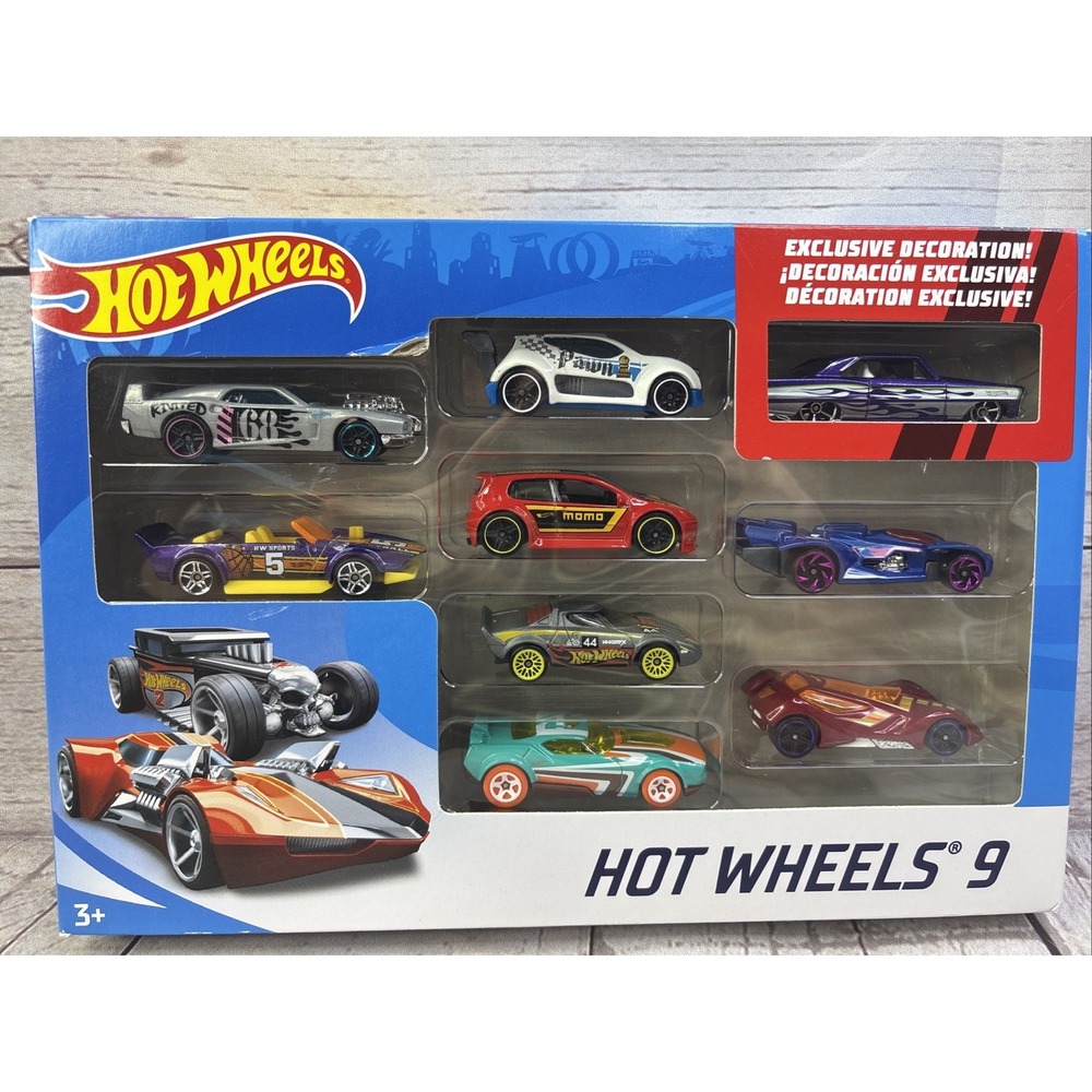 Hot Wheels (9 Pack), Gift Pack, NEW SEALED Exclusive Decoration 2017 X6999